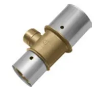 тройник редукционный латунный с наружней резьбой 63/G1"/50 Kan-therm Press